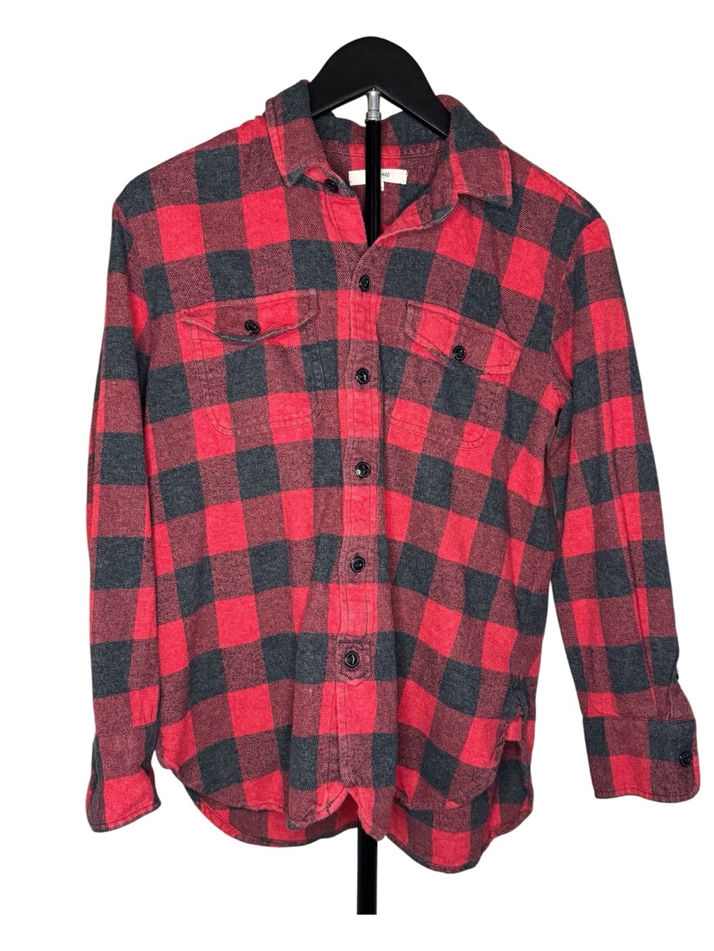 Madewell Red and Black Plaid Shirt